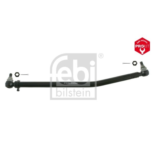 Febi Bilstein 23692 Lenkstange mit Kronenmuttern und Splinten, vom Lenkgetriebe zur 1. Vorderachse , 1 St&uuml;ck