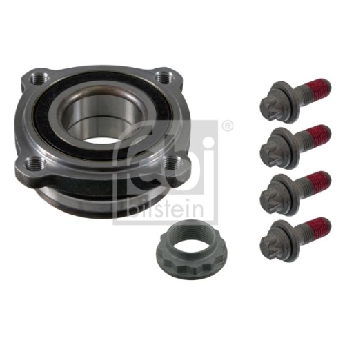 Febi Bilstein 38258 Radlagersatz mit Achsmutter und Befestigungsschrauben , 1 St&uuml;ck