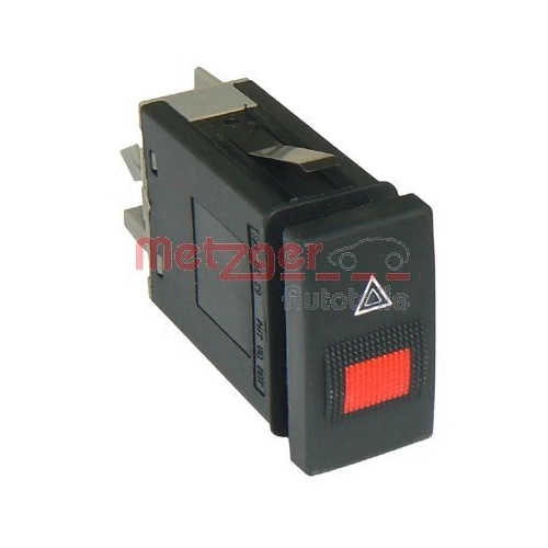 Warnblinkschalter METZGER 0916017 GREENPARTS f&uuml;r AUDI