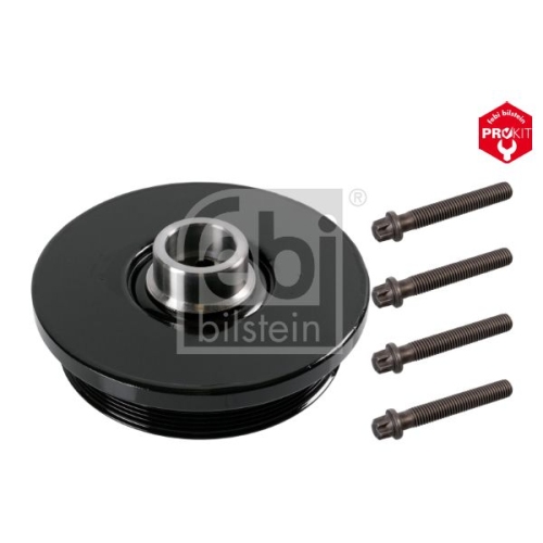 Febi Bilstein 1x 175189 Riemenscheibe (entkoppelt) f&uuml;r Kurbelwelle, mit Schrauben