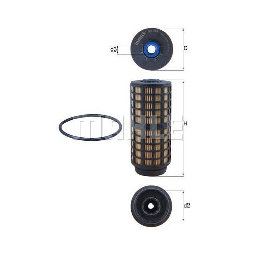 Kraftstofffilter KNECHT KX 399D f&uuml;r IVECO MITSUBISHI