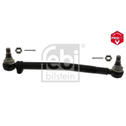Febi Bilstein 10004 Lenkstange mit Kronenmuttern und Splinten, vom Lenkgetriebe zur 1. Vorderachse , 1 St&uuml;ck