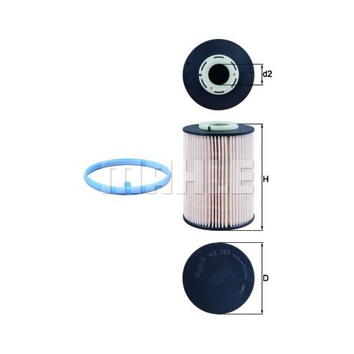 Kraftstofffilter KNECHT KX 393D f&uuml;r FORD VOLVO