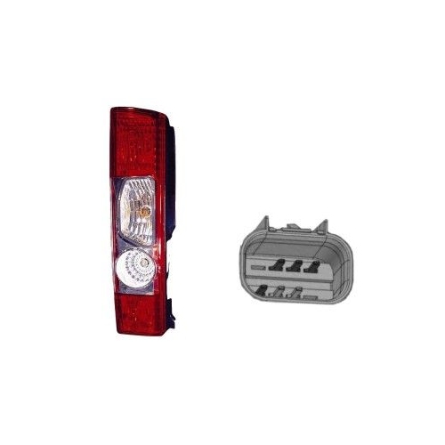 Heckleuchte VAN WEZEL 1651921 f&uuml;r FIAT, links