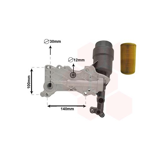 &Ouml;lk&uuml;hler, Motor&ouml;l VAN WEZEL 30013703 f&uuml;r DODGE MERCEDES-BENZ CHEVROLET