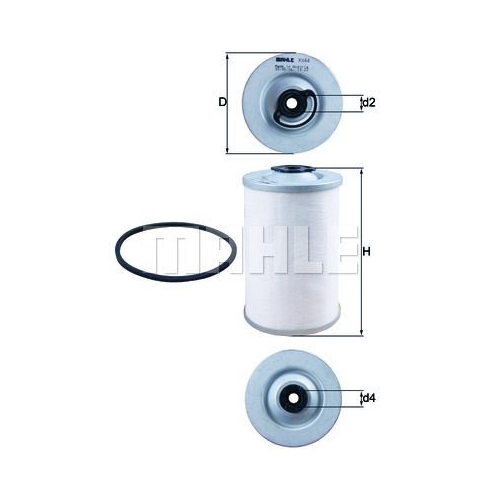 Kraftstofffilter KNECHT KX 44D f&uuml;r BUESSING FIAT FORD GMC HANOMAG HENSCHEL IVECO