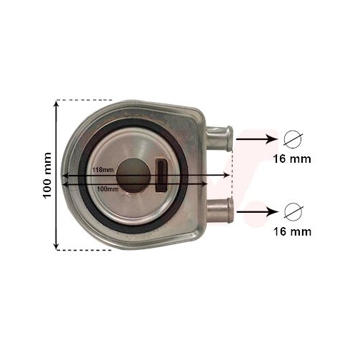 &Ouml;lk&uuml;hler, Motor&ouml;l VAN WEZEL 43013705 f&uuml;r RENAULT VOLVO