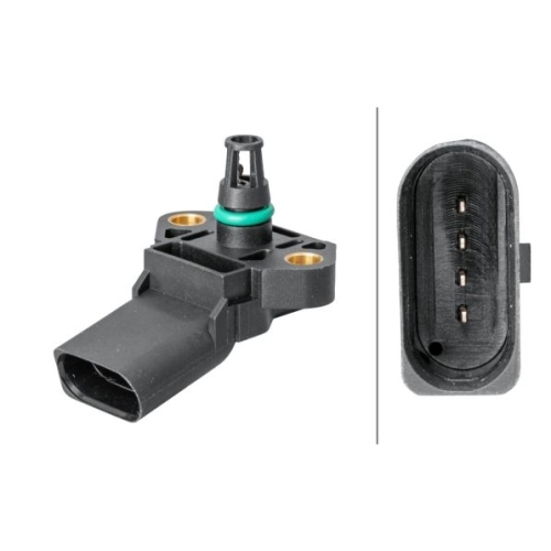 Sensor, Ladedruck HELLA 6PP 009 400-251 f&uuml;r AUDI SEAT SKODA VW, unten