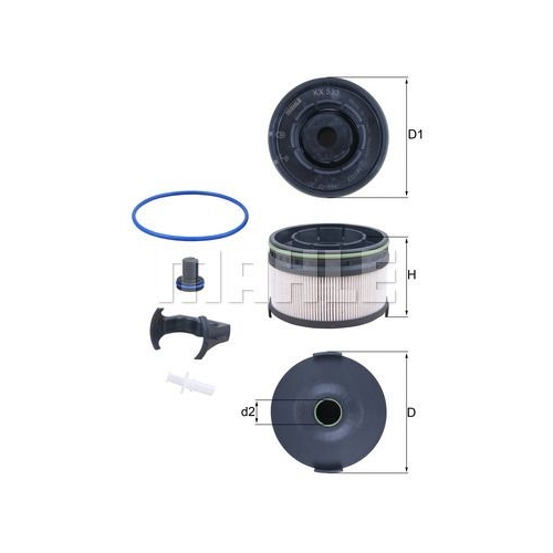 Kraftstofffilter KNECHT KX 533KIT f&uuml;r MERCEDES-BENZ