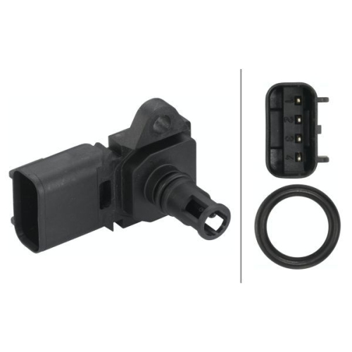 Sensor, Ladedruck HELLA 6PP 009 400-491 f&uuml;r FORD JAGUAR MAZDA VOLVO LAND ROVER
