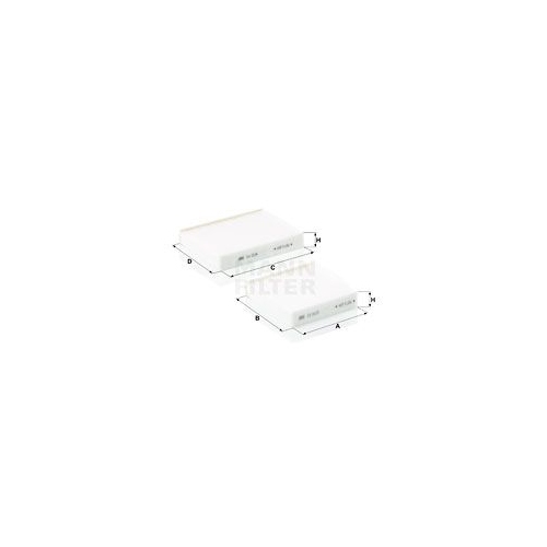 Filter, Innenraumluft MANN-FILTER CU 21 000-2 f&uuml;r PEUGEOT