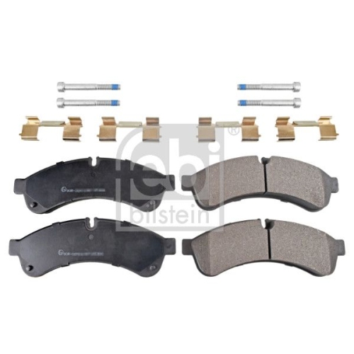 Febi Bilstein 116257 Bremsbelagsatz mit Anbaumaterial, 1 St&uuml;ck