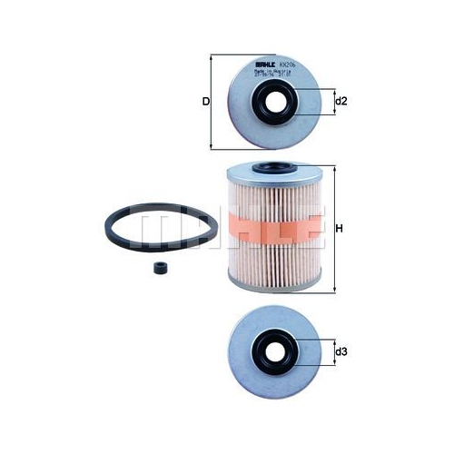 Kraftstofffilter KNECHT KX 206D f&uuml;r CITRO&Euml;N GMC MITSUBISHI NISSAN OPEL PEUGEOT