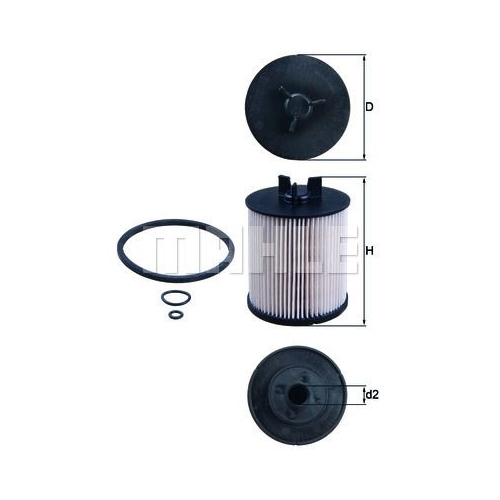 Kraftstofffilter KNECHT KX 86/1D f&uuml;r VAG