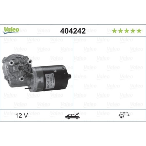 Wischermotor VALEO 404242 ORIGINAL TEIL f&uuml;r AUDI SEAT SKODA VW, vorne