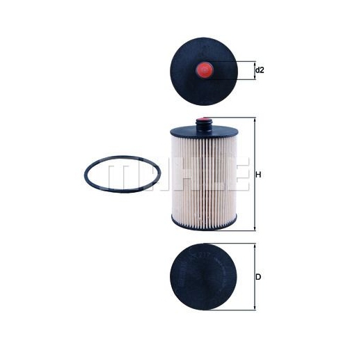 Kraftstofffilter KNECHT KX 217D f&uuml;r VAG