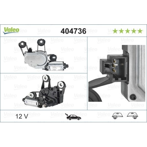 Wischermotor VALEO 404736 ORIGINAL TEIL f&uuml;r FORD, hinten