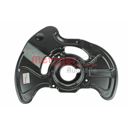 Spritzblech, Bremsscheibe METZGER 6115013 f&uuml;r MERCEDES-BENZ, Vorderachse links