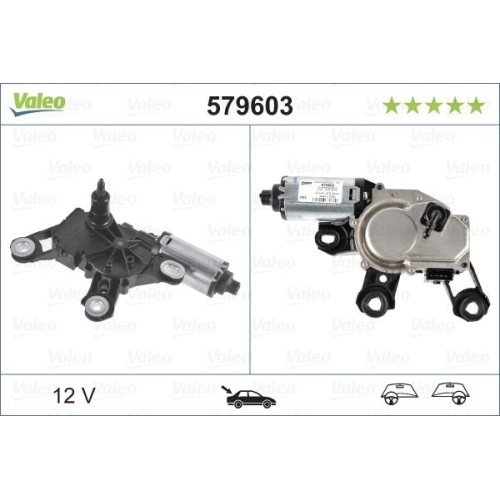 Wischermotor VALEO 579603 ORIGINAL TEIL f&uuml;r AUDI, hinten