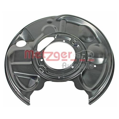 Spritzblech, Bremsscheibe METZGER 6115033 f&uuml;r MERCEDES-BENZ, Hinterachse links