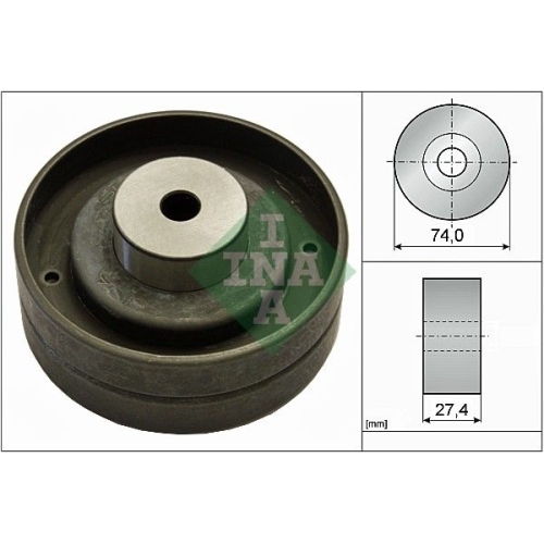 Umlenk-/F&uuml;hrungsrolle, Zahnriemen INA 532 0051 10 f&uuml;r AUDI SEAT VOLVO VW