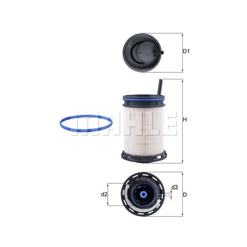 Kraftstofffilter KNECHT KX 494D f&uuml;r PORSCHE VAG BENTLEY