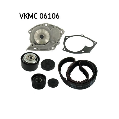 Wasserpumpe + Zahnriemensatz SKF VKMC 06106 f&uuml;r MITSUBISHI NISSAN OPEL RENAULT