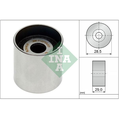 Umlenk-/F&uuml;hrungsrolle, Zahnriemen INA 532 0161 10 f&uuml;r AUDI PORSCHE SEAT SKODA VW