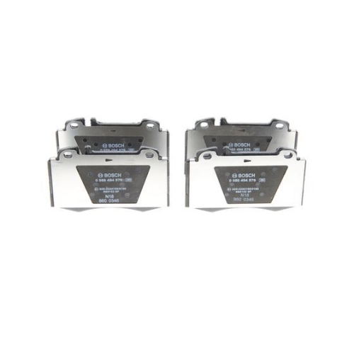 Bremsbelagsatz, Scheibenbremse BOSCH 0 986 494 576 f&uuml;r MERCEDES-BENZ