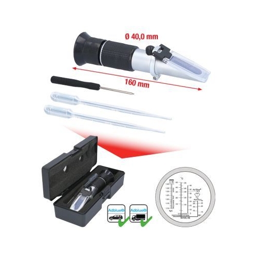 Frostschutz-/ Batteries&auml;urepr&uuml;fger&auml;t (Refraktometer) KS TOOLS 550.1285