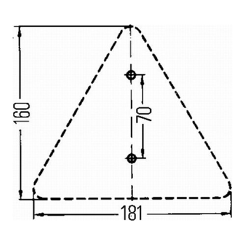 R&uuml;ckstrahler HELLA 8RA 003 503-001 f&uuml;r OPEL LIEBHERR DEMAG RENDERS KOMATSU PAUS