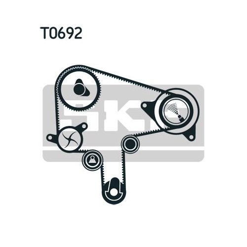 Wasserpumpe + Zahnriemensatz SKF VKMC 94920-1 f&uuml;r MAZDA