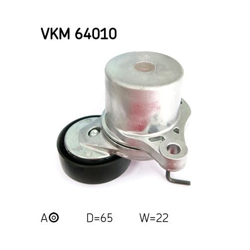 Spannrolle, Keilrippenriemen SKF VKM 64010 f&uuml;r HYUNDAI KIA, mitte