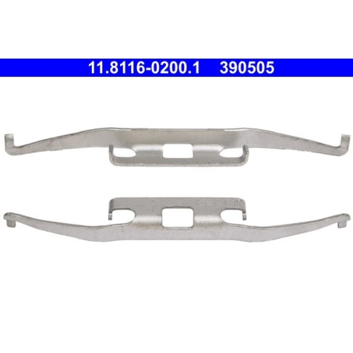 Feder, Bremssattel ATE 11.8116-0200.1 f&uuml;r MERCEDES-BENZ VAG, Vorderachse