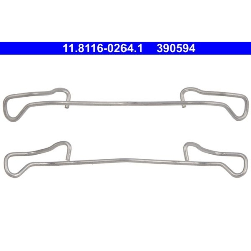Feder, Bremssattel ATE 11.8116-0264.1 f&uuml;r CHRYSLER FIAT FORD OPEL RENAULT TOYOTA