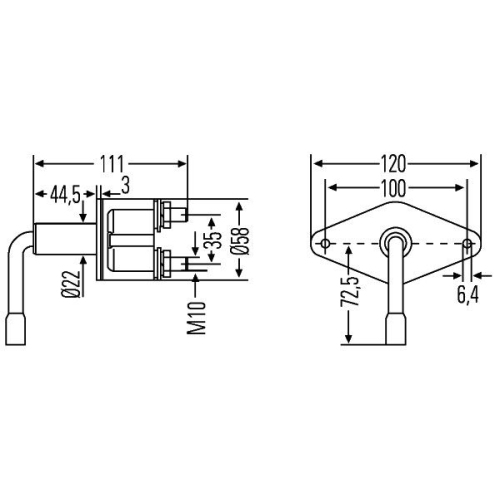 Hauptschalter, Batterie HELLA 6EK 001 559-001 f&uuml;r AUDI IVECO MACK MAN SCANIA VW