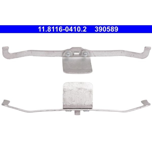 Feder, Bremssattel ATE 11.8116-0410.2 f&uuml;r OPEL SAAB SKODA VAG, Vorderachse