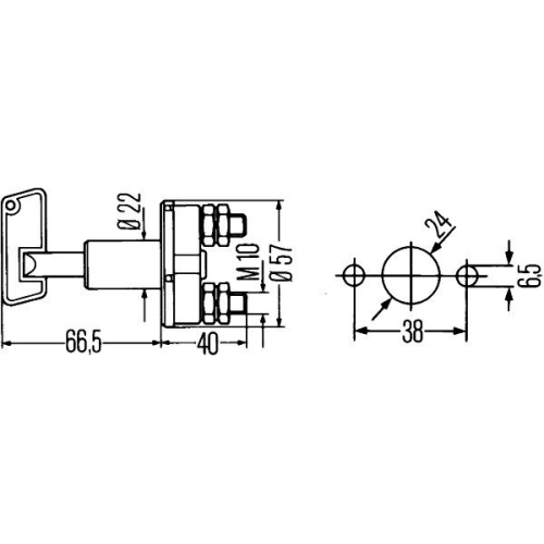 Hauptschalter, Batterie HELLA 6EK 002 843-001 f&uuml;r AUDI BMW DAF MERCEDES-BENZ VW