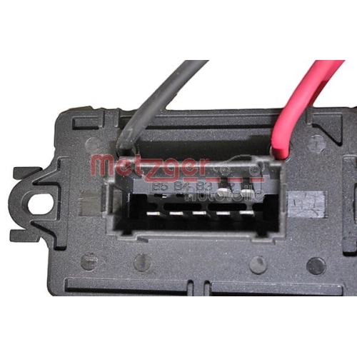 Widerstand, Innenraumgebl&auml;se METZGER 0917257 f&uuml;r RENAULT