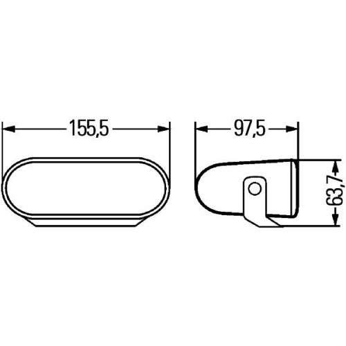 Fernscheinwerfer HELLA 1FA 008 284-011 f&uuml;r DAF MACK SCANIA, links, rechts