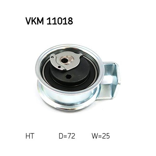 Spannrolle, Zahnriemen SKF VKM 11018 f&uuml;r AUDI SEAT SKODA VW, links oben