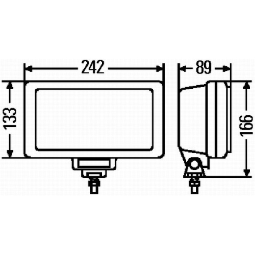 Fernscheinwerfer HELLA 1FE 006 300-041 f&uuml;r DAF MAN MITSUBISHI SCANIA FAUN SISU