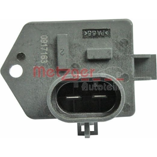 Vorwiderstand, Elektromotor-K&uuml;hlerl&uuml;fter METZGER 0917163 f&uuml;r FIAT