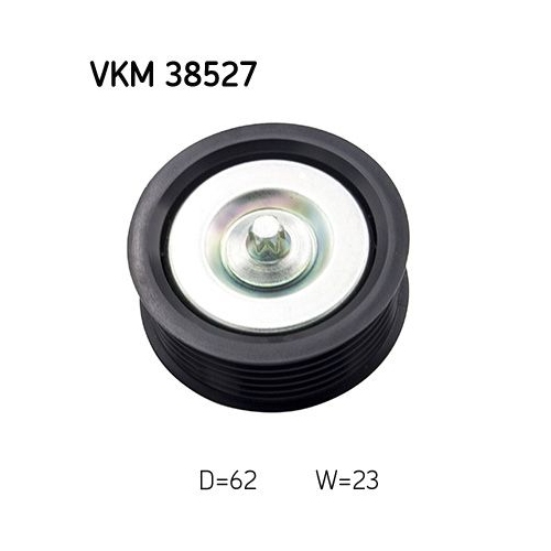 Umlenk-/F&uuml;hrungsrolle, Keilrippenriemen SKF VKM 38527 f&uuml;r MERCEDES-BENZ, oben