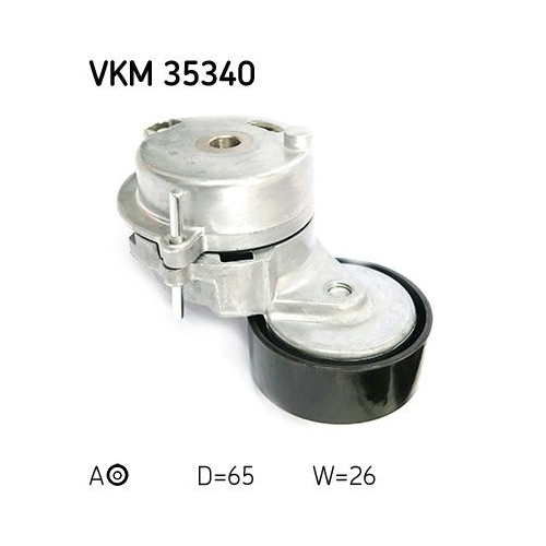 Spannrolle, Keilrippenriemen SKF VKM 35340 f&uuml;r OPEL VAUXHALL CHEVROLET, mitte