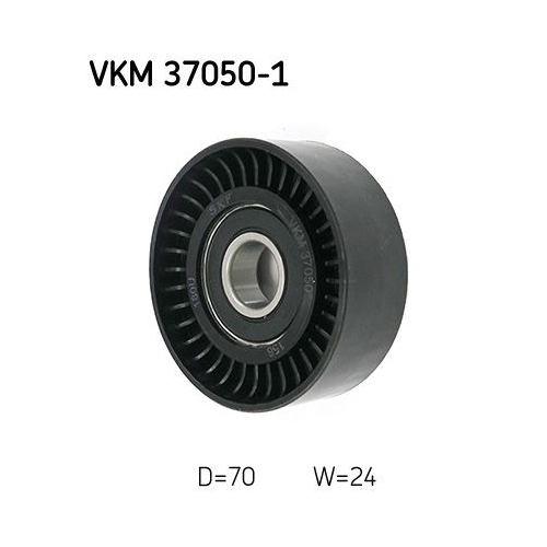 Umlenk-/F&uuml;hrungsrolle, Keilrippenriemen SKF VKM 37050-1
