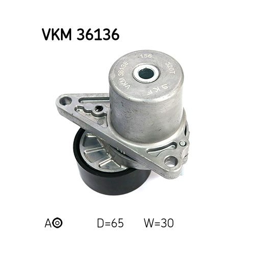 Spannrolle, Keilrippenriemen SKF VKM 36136 f&uuml;r RENAULT, links, mitte