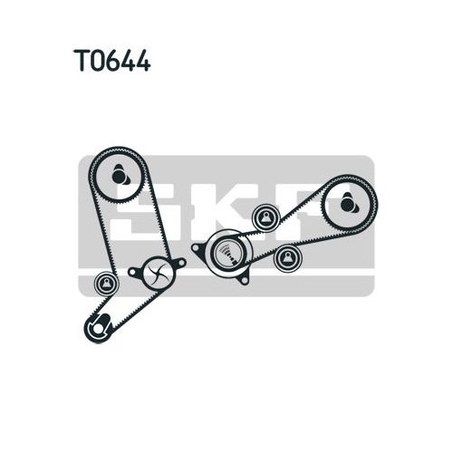 Zahnriemensatz SKF VKMA 01270 f&uuml;r AUDI SEAT SKODA VOLVO VW