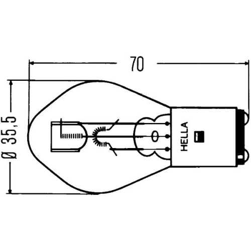 Gl&uuml;hlampe HELLA 8GD 002 084-151 STANDARD f&uuml;r CLAAS