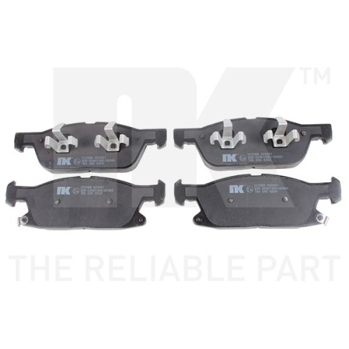 Bremsbelagsatz, Scheibenbremse NK 222588 f&uuml;r FORD FORD USA, Vorderachse